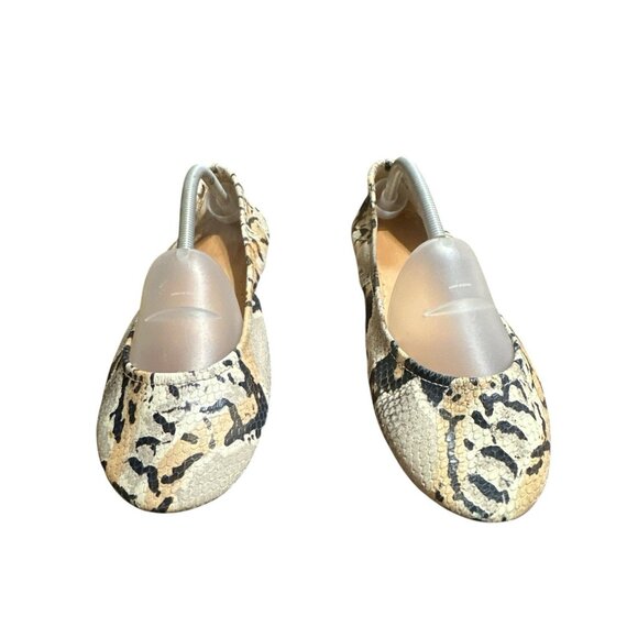 Tieks Ballet Flats Women Size 13 Sand Snake Soft Full Grain Leather Foldable - Picture 2 of 8